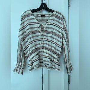 INTERMIX Stripe LS Top